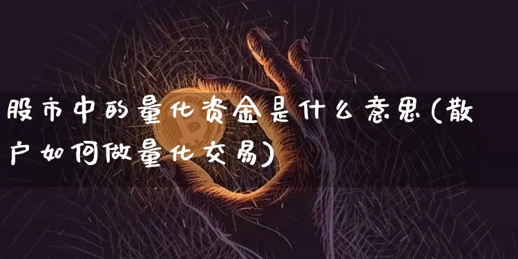 股市中的量化资金是什么意思(散户如何做量化交易)_https://www.czytfl.com_期货价格_第1张