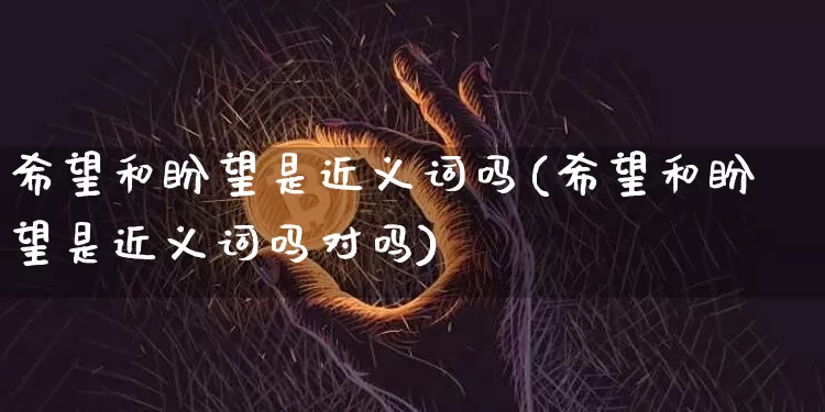 希望和盼望是近义词吗(希望和盼望是近义词吗对吗)_https://www.czytfl.com_期货走势_第1张