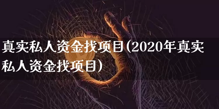 真实私人资金找项目(2020年真实私人资金找项目)_https://www.czytfl.com_期货行情_第1张