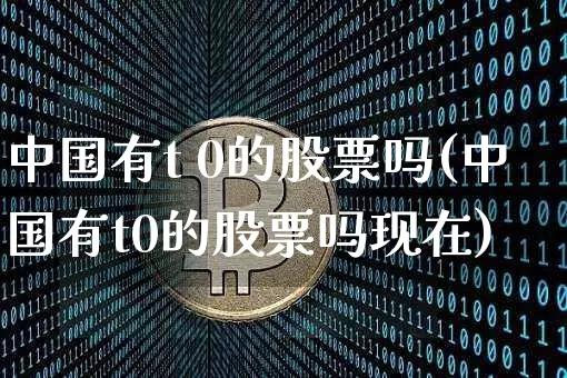 中国有t 0的股票吗(中国有t0的股票吗现在)_https://www.czytfl.com_期货走势_第1张