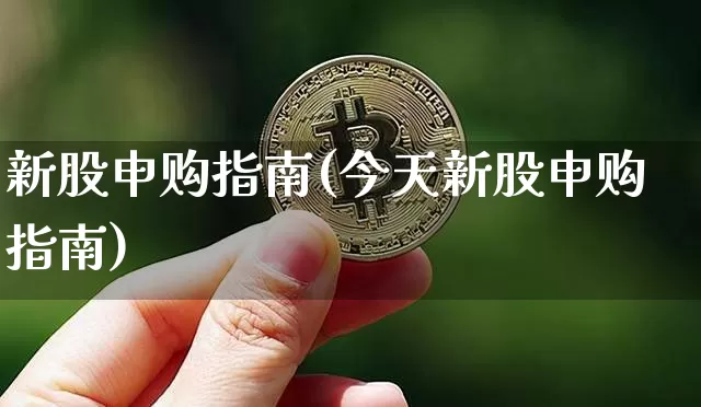 新股申购指南(今天新股申购指南)_https://www.czytfl.com_期货走势_第1张