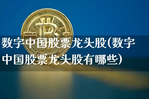 数字中国股票龙头股(数字中国股票龙头股有哪些)_https://www.czytfl.com_期货走势_第1张