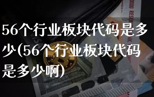 56个行业板块代码是多少(56个行业板块代码是多少啊)_https://www.czytfl.com_期货走势_第1张