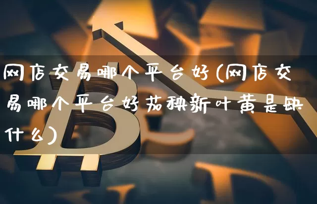 网店交易哪个平台好(网店交易哪个平台好茄秧新叶黄是缺什么)_https://www.czytfl.com_期货走势_第1张