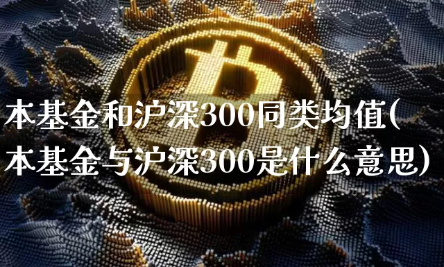 本基金和沪深300同类均值(本基金与沪深300是什么意思)_https://www.czytfl.com_期货走势_第1张