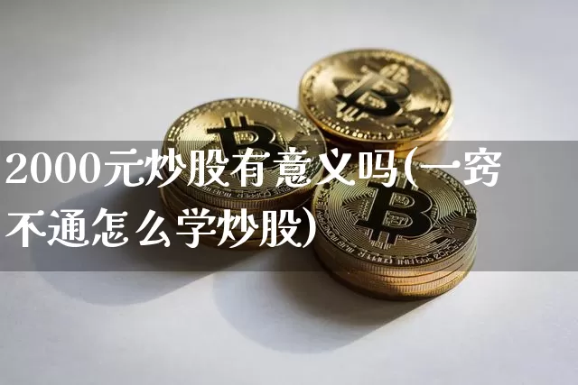 2000元炒股有意义吗(一窍不通怎么学炒股)_https://www.czytfl.com_期货价格_第1张