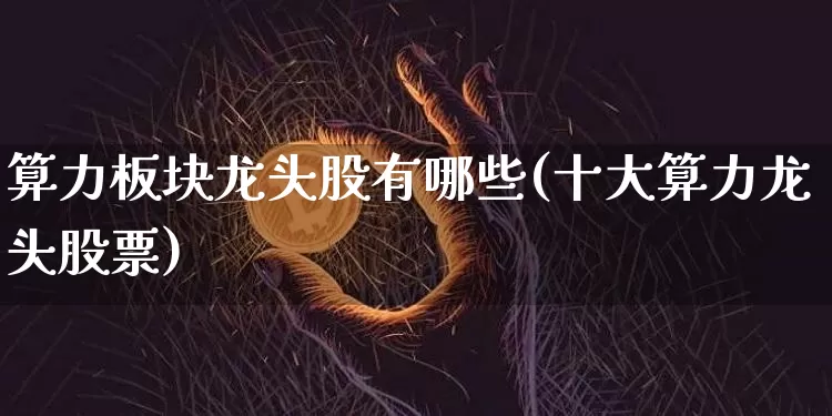 算力板块龙头股有哪些(十大算力龙头股票)_https://www.czytfl.com_期货走势_第1张