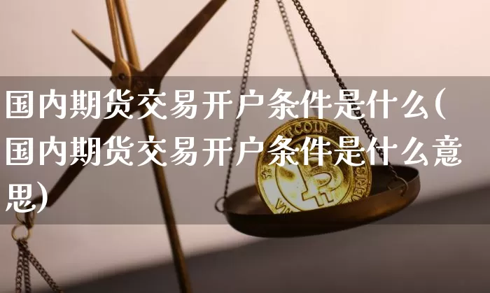 国内期货交易开户条件是什么(国内期货交易开户条件是什么意思)_https://www.czytfl.com_期货价格_第1张