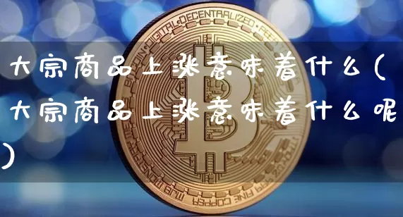 大宗商品上涨意味着什么(大宗商品上涨意味着什么呢)_https://www.czytfl.com_期货行情_第1张