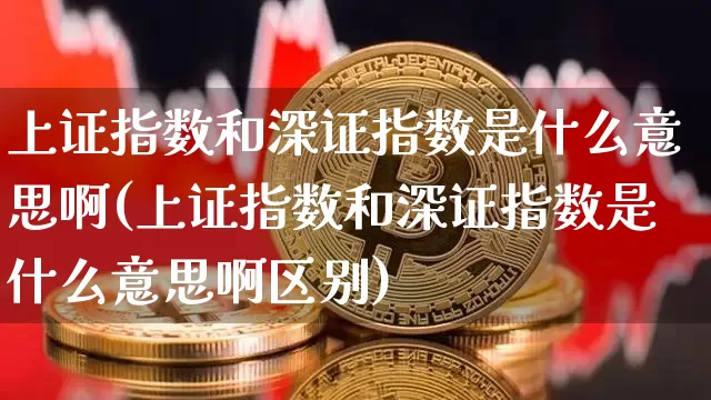 上证指数和深证指数是什么意思啊(上证指数和深证指数是什么意思啊区别)_https://www.czytfl.com_期货走势_第1张