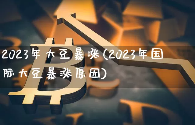 2023年大豆暴涨(2023年国际大豆暴涨原因)_https://www.czytfl.com_期货价格_第1张