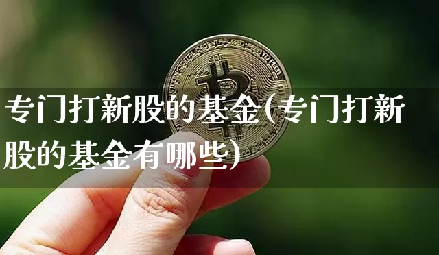 专门打新股的基金(专门打新股的基金有哪些)_https://www.czytfl.com_期货走势_第1张