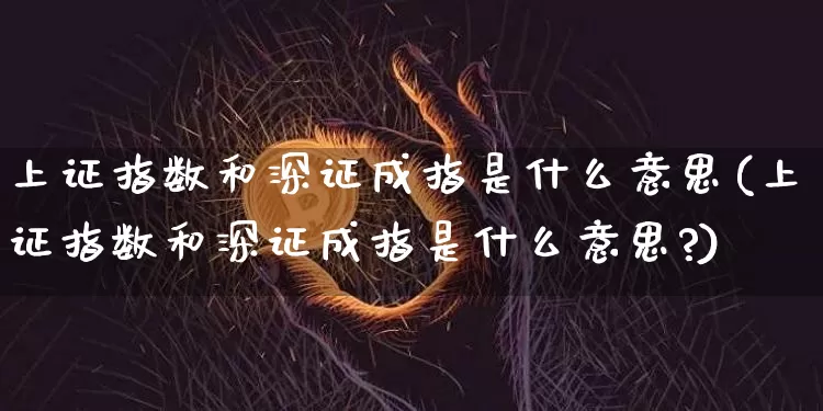 上证指数和深证成指是什么意思(上证指数和深证成指是什么意思?)_https://www.czytfl.com_期货_第1张