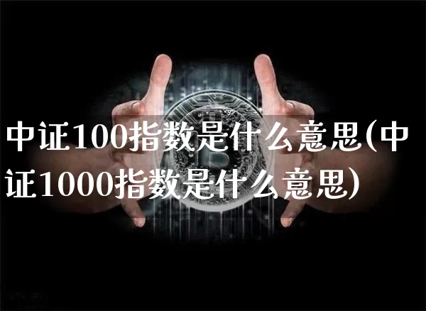 中证100指数是什么意思(中证1000指数是什么意思)_https://www.czytfl.com_期货价格_第1张