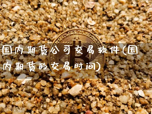 国内期货公司交易软件(国内期货的交易时间)_https://www.czytfl.com_期货交易_第1张