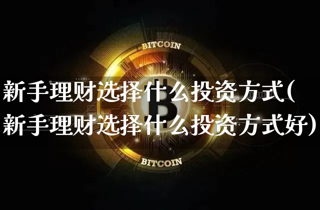 新手理财选择什么投资方式(新手理财选择什么投资方式好)_https://www.czytfl.com_期货价格_第1张