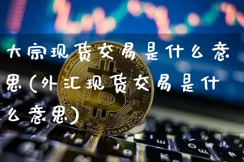 大宗现货交易是什么意思(外汇现货交易是什么意思)_https://www.czytfl.com_期货行情_第1张