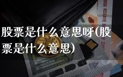 股票是什么意思呀(股票是什么意思)_https://www.czytfl.com_期货走势_第1张