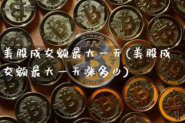 美股成交额最大一天(美股成交额最大一天涨多少)_https://www.czytfl.com_期货行情_第1张
