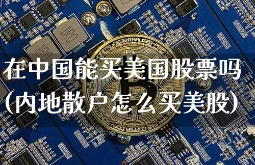 在中国能买美国股票吗(内地散户怎么买美股)_https://www.czytfl.com_期货走势_第1张