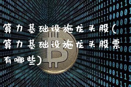 算力基础设施龙头股(算力基础设施龙头股票有哪些)_https://www.czytfl.com_期货行情_第1张