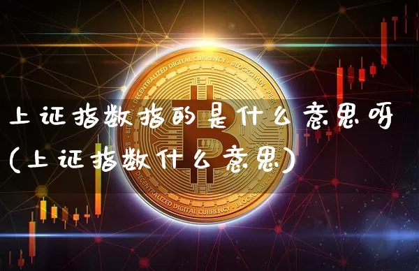 上证指数指的是什么意思呀(上证指数什么意思)_https://www.czytfl.com_期货行情_第1张