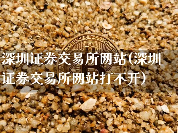 深圳证券交易所网站(深圳证券交易所网站打不开)_https://www.czytfl.com_期货_第1张