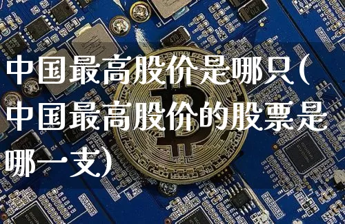 中国最高股价是哪只(中国最高股价的股票是哪一支)_https://www.czytfl.com_期货走势_第1张