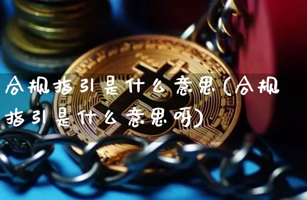 合规指引是什么意思(合规指引是什么意思呀)_https://www.czytfl.com_期货行情_第1张