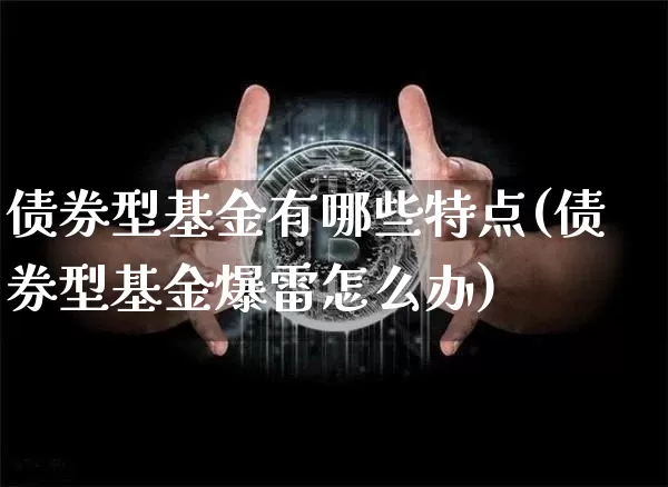 债券型基金有哪些特点(债券型基金爆雷怎么办)_https://www.czytfl.com_期货行情_第1张