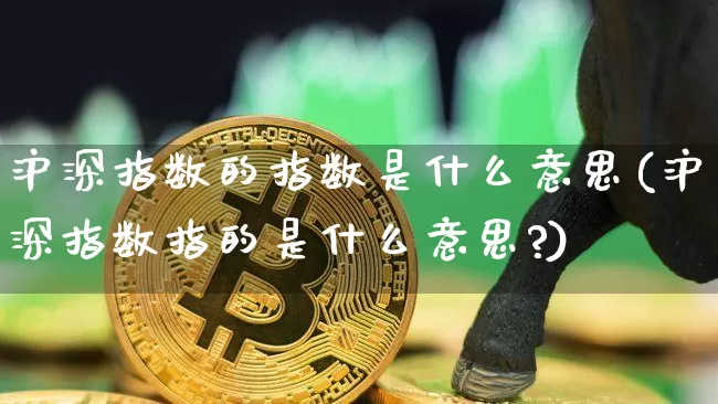沪深指数的指数是什么意思(沪深指数指的是什么意思?)_https://www.czytfl.com_期货_第1张