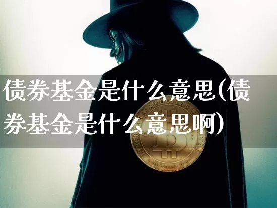 债券基金是什么意思(债券基金是什么意思啊)_https://www.czytfl.com_期货价格_第1张