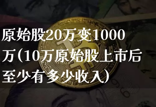原始股20万变1000万(10万原始股上市后至少有多少收入)_https://www.czytfl.com_期货_第1张