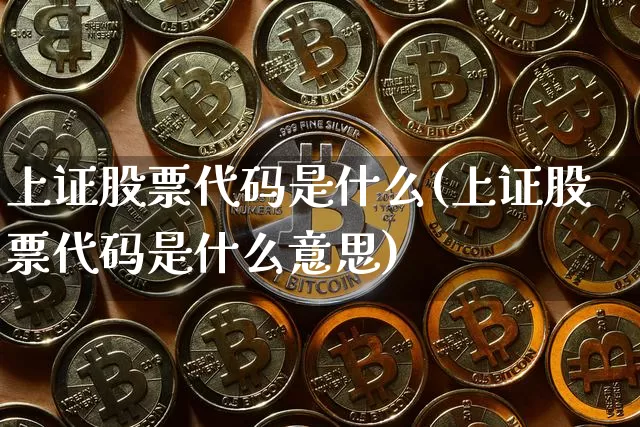 上证股票代码是什么(上证股票代码是什么意思)_https://www.czytfl.com_期货价格_第1张