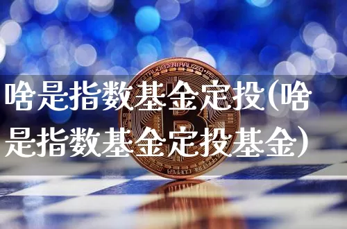 啥是指数基金定投(啥是指数基金定投基金)_https://www.czytfl.com_期货行情_第1张