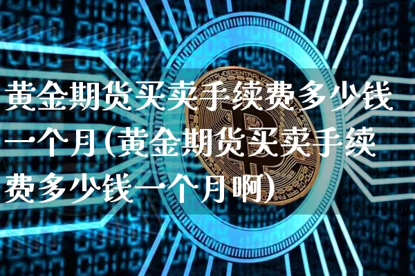 黄金期货买卖手续费多少钱一个月(黄金期货买卖手续费多少钱一个月啊)_https://www.czytfl.com_期货价格_第1张