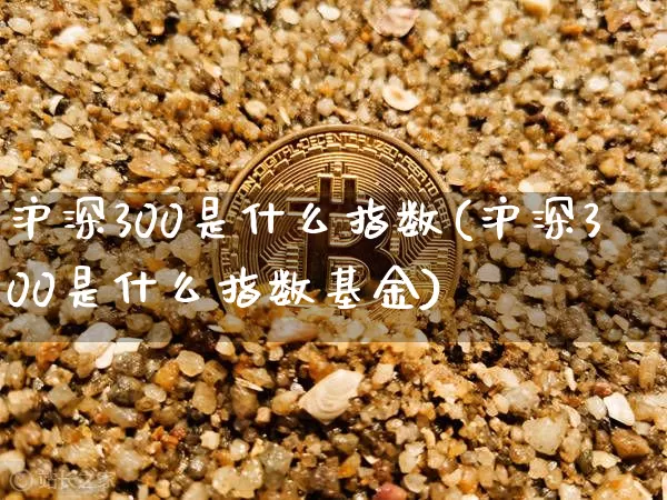 沪深300是什么指数(沪深300是什么指数基金)_https://www.czytfl.com_期货_第1张
