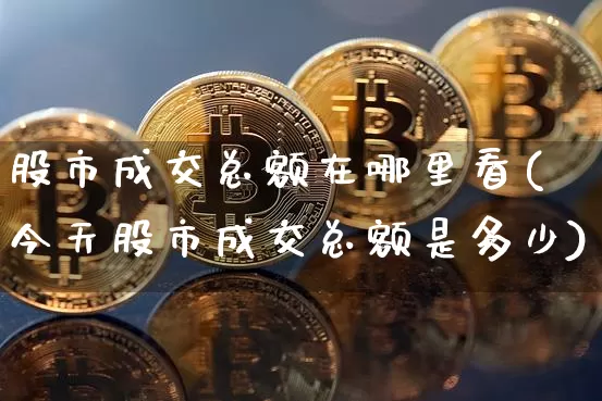 股市成交总额在哪里看(今天股市成交总额是多少)_https://www.czytfl.com_期货走势_第1张