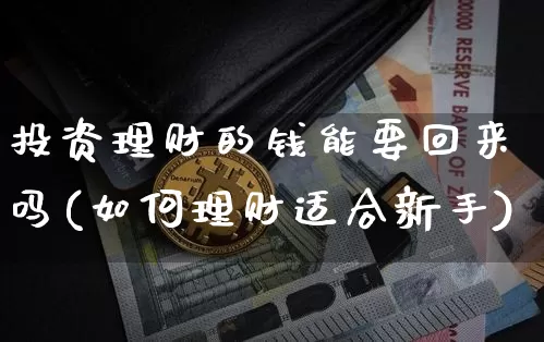 投资理财的钱能要回来吗(如何理财适合新手)_https://www.czytfl.com_期货_第1张