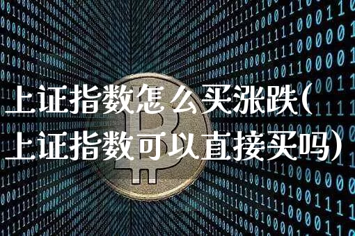 上证指数怎么买涨跌(上证指数可以直接买吗)_https://www.czytfl.com_期货_第1张
