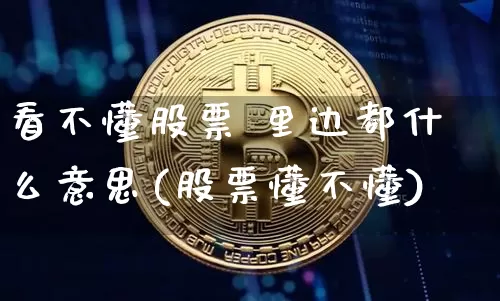 看不懂股票 里边都什么意思(股票懂不懂)_https://www.czytfl.com_期货走势_第1张
