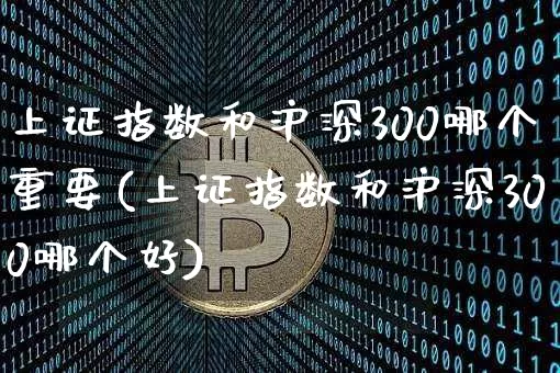 上证指数和沪深300哪个重要(上证指数和沪深300哪个好)_https://www.czytfl.com_期货走势_第1张