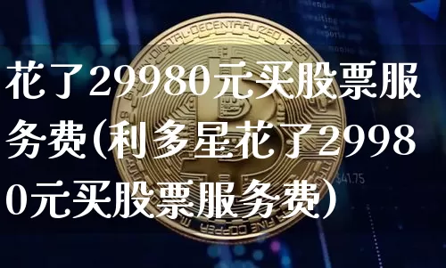 花了29980元买股票服务费(利多星花了29980元买股票服务费)_https://www.czytfl.com_期货行情_第1张