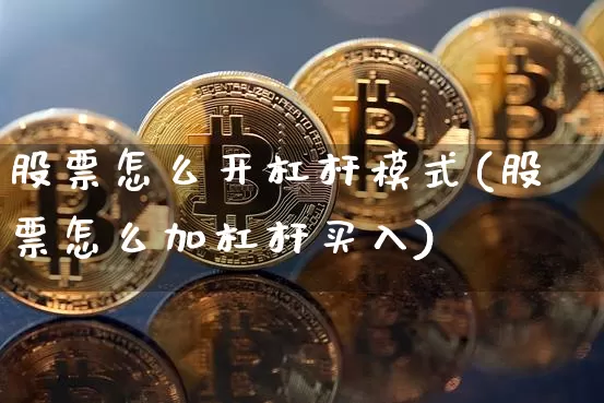 股票怎么开杠杆模式(股票怎么加杠杆买入)_https://www.czytfl.com_期货行情_第1张