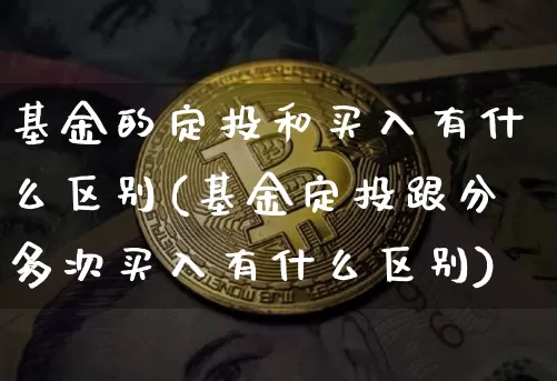 基金的定投和买入有什么区别(基金定投跟分多次买入有什么区别)_https://www.czytfl.com_期货_第1张