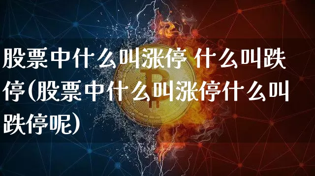 股票中什么叫涨停 什么叫跌停(股票中什么叫涨停什么叫跌停呢)_https://www.czytfl.com_期货行情_第1张