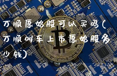 万顺原始股可以买吗(万顺叫车上市原始股多少钱)_https://www.czytfl.com_期货行情_第1张