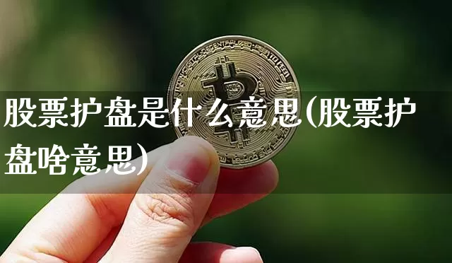 股票护盘是什么意思(股票护盘啥意思)_https://www.czytfl.com_期货走势_第1张