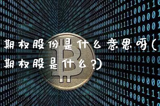 期权股份是什么意思呀(期权股是什么?)_https://www.czytfl.com_期货走势_第1张