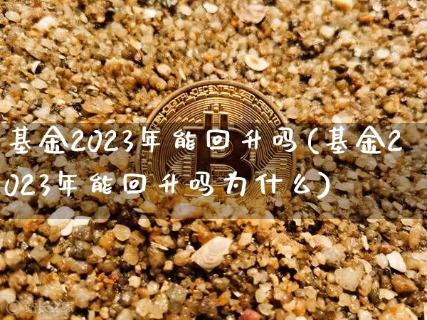 基金2023年能回升吗(基金2023年能回升吗为什么)_https://www.czytfl.com_期货走势_第1张